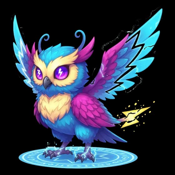Electro-Beak Owl, rare Magic monster
