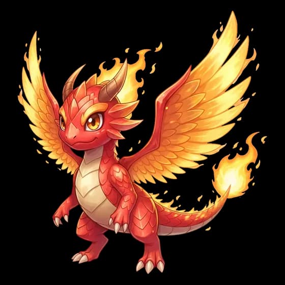 Pyrodrak, common Fire monster