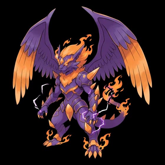 Voidwing Drakon, legendary Fire monster